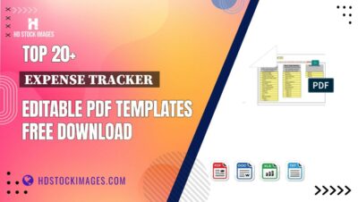 Top 20+ Expense Tracker  Editable PDF Templates Free Download