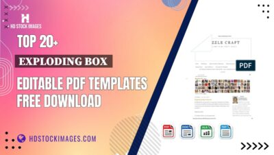 Top 20+ Exploding Box Editable PDF Templates Free Download