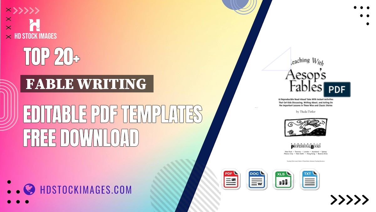 Top 20+ Fable Writing  Editable PDF Templates Free Download