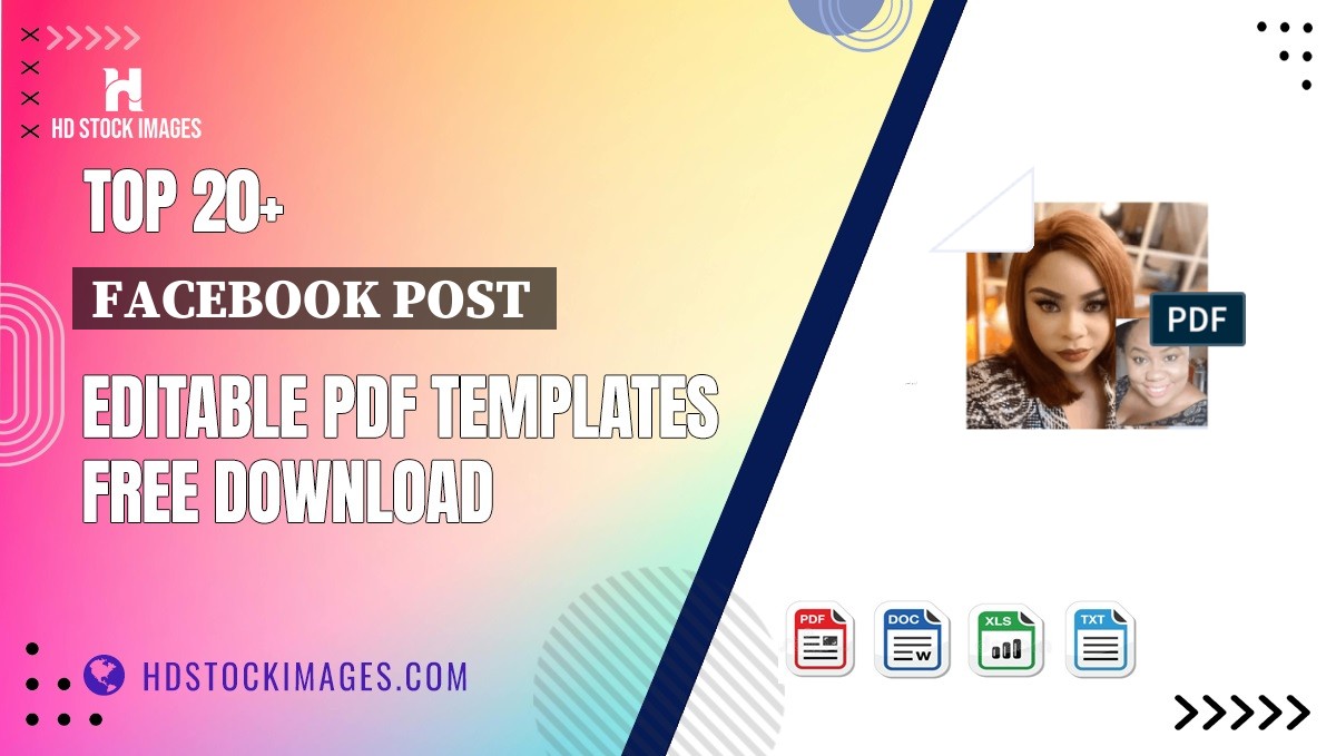 Top 20+ Facebook Post  Editable PDF Templates Free Download