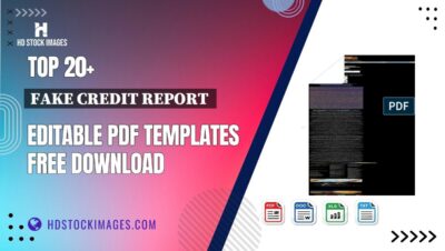 Top 20+ Fake Credit Report  Editable PDF Templates Free Download