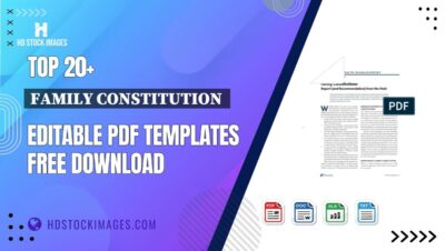 Top 20+ Family Constitution Editable PDF Templates Free Download