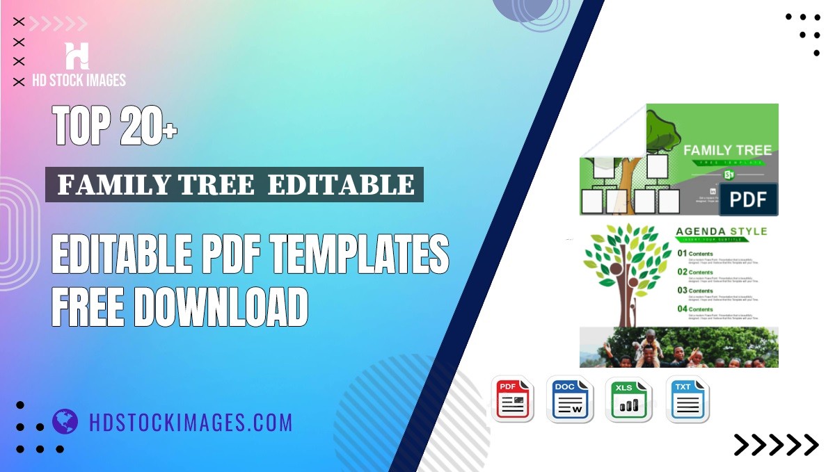 Top 20+ Family Tree  Editable Editable PDF Templates Free Download