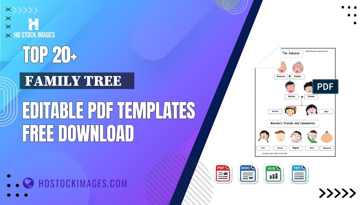 Top 20+ Family Tree    Editable PDF Templates Free Download