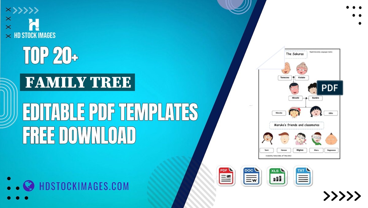 Top 20+ Family Tree Editable PDF Templates Free Download