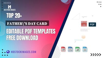 Top 20+ Father's Day Card  Editable PDF Templates Free Download