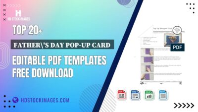 Top 20+ Father's Day Pop-up Card  Editable PDF Templates Free Download