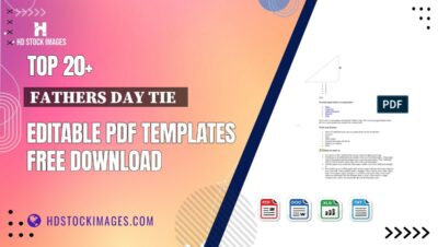 Top 20+ Fathers Day Tie Editable PDF Templates Free Download