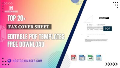 Top 20+ Fax Cover Sheet  Editable PDF Templates Free Download