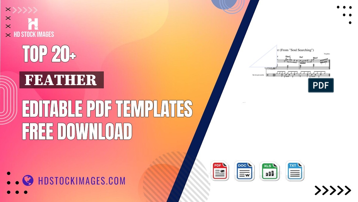 Top 20+ Feather  Editable PDF Templates Free Download