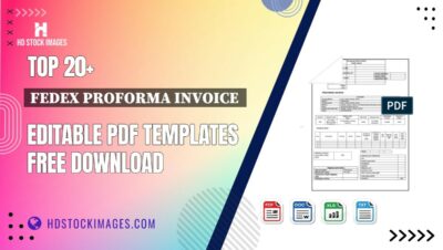 Top 20+ Fedex Proforma Invoice  Editable PDF Templates Free Download