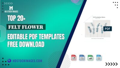 Top 20+ Felt Flower  Editable PDF Templates Free Download