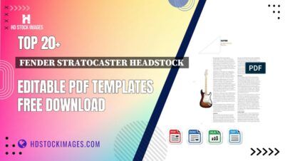 Top 20+ Fender Stratocaster Headstock Editable PDF Templates Free Download