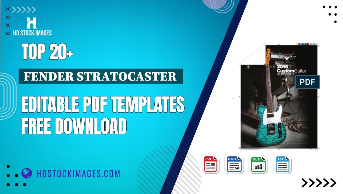 Top 20+ Fender Stratocaster  Editable PDF Templates Free Download