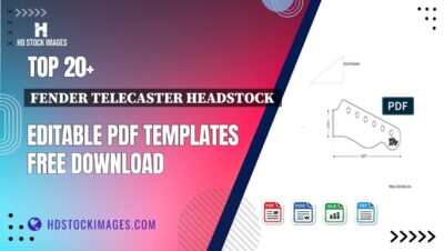 Top 20+ Fender Telecaster Headstock  Editable PDF Templates Free Download