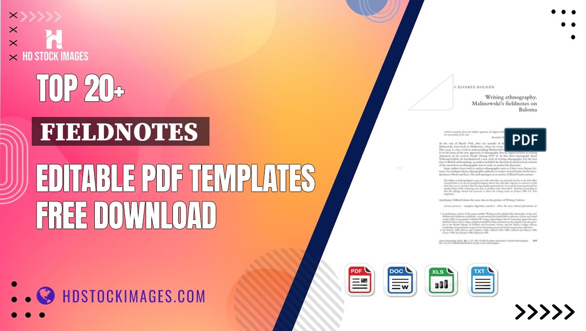 Top 20+ Fieldnotes  Editable PDF Templates Free Download