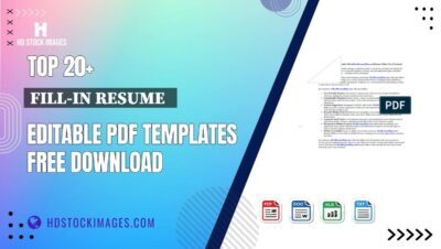 Top 20+ Fill-in Resume Editable PDF Templates Free Download