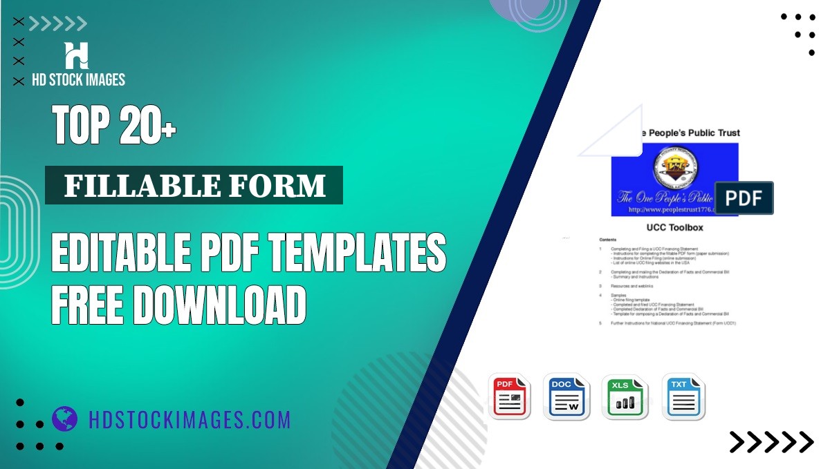 Top 20+  Fillable Form  Editable PDF Templates Free Download