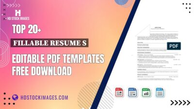 Top 20+ Fillable Resume S Editable PDF Templates Free Download