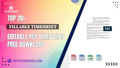 Top 20+  Fillable Timesheet  Editable PDF Templates Free Download