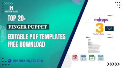 Top 20+ Finger Puppet  Editable PDF Templates Free Download