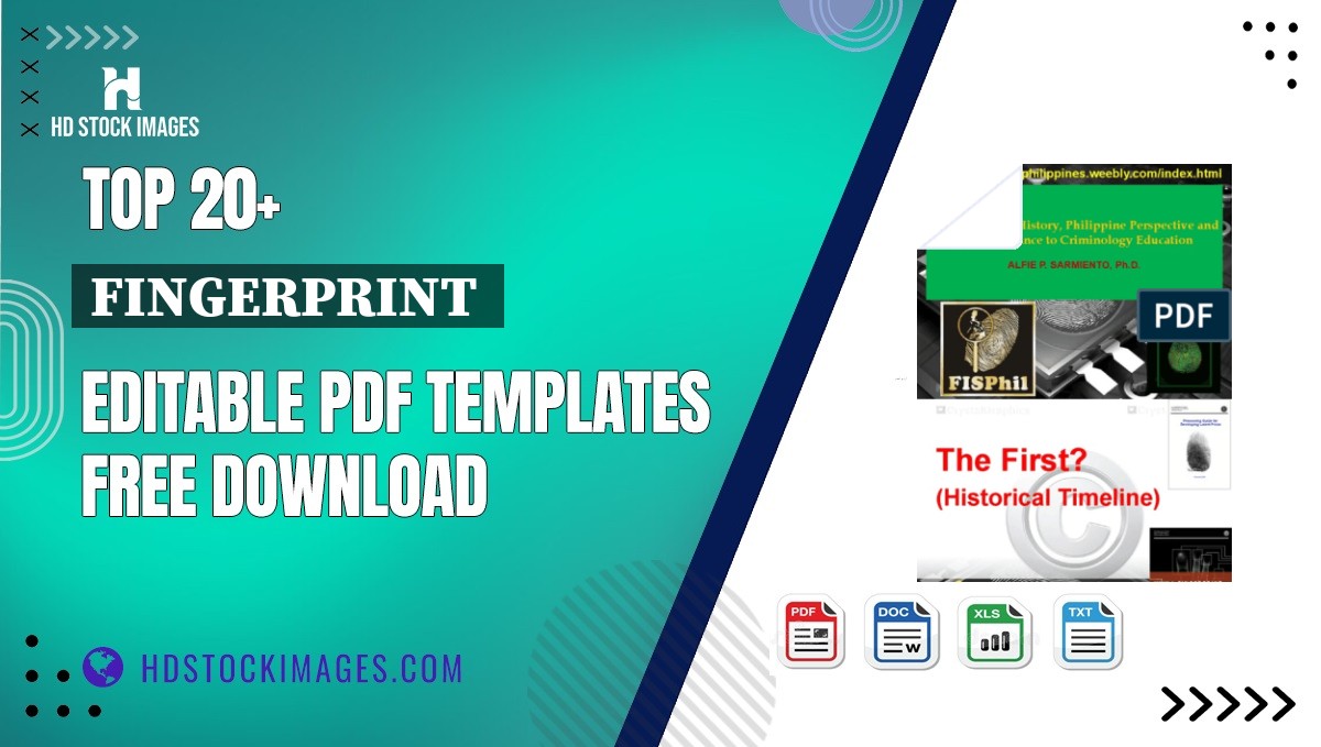 Top 20+ Fingerprint  Editable PDF Templates Free Download