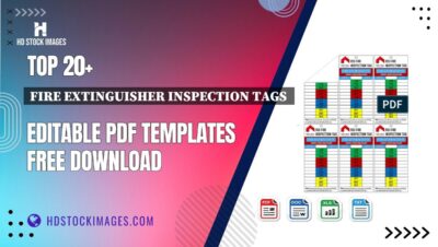 Top 20+ Fire Extinguisher Inspection Tags  Editable PDF Templates Free Download