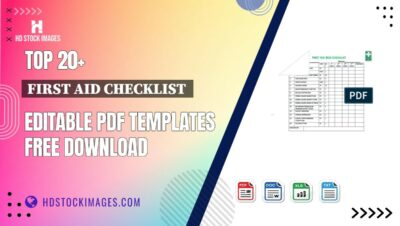 Top 20+ First Aid Checklist  Editable PDF Templates Free Download