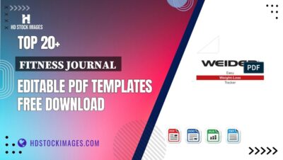 Top 20+ Fitness Journal  Editable PDF Templates Free Download