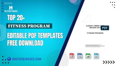 Top 20+ Fitness Program Editable PDF Templates Free Download