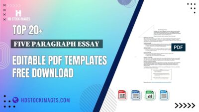 Top 20+ Five Paragraph Essay Editable PDF Templates Free Download