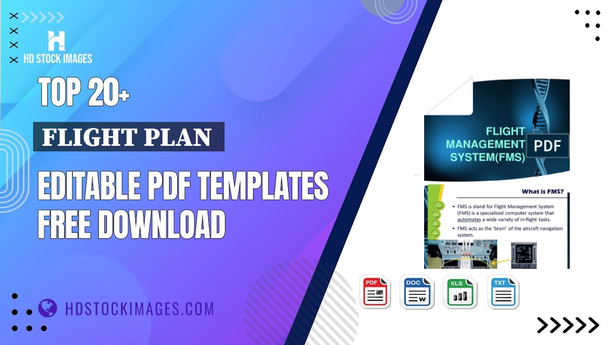 Top 20+ Flight Plan  Editable PDF Templates Free Download