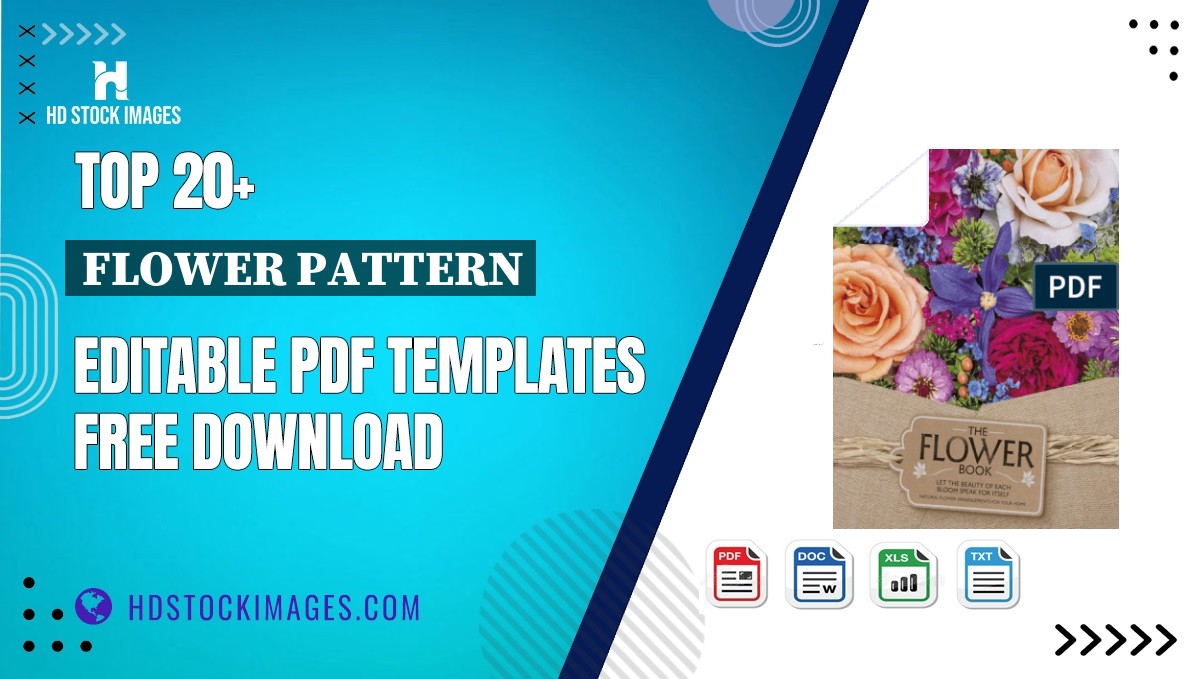 Top 20+ Flower Pattern Editable PDF Templates Free Download