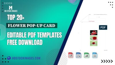 Top 20+ Flower Pop-up Card  Editable PDF Templates Free Download