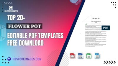 Top 20+ Flower Pot Editable PDF Templates Free Download