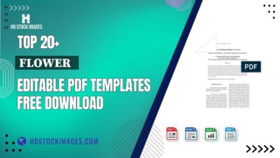 Top 20+ Flower   Editable PDF Templates Free Download