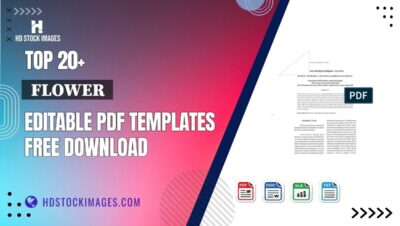 Top 20+  Flower  Editable PDF Templates Free Download