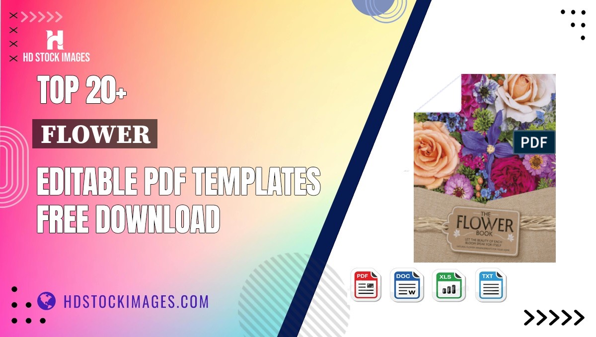 Top 20+ Flower Editable PDF Templates Free Download