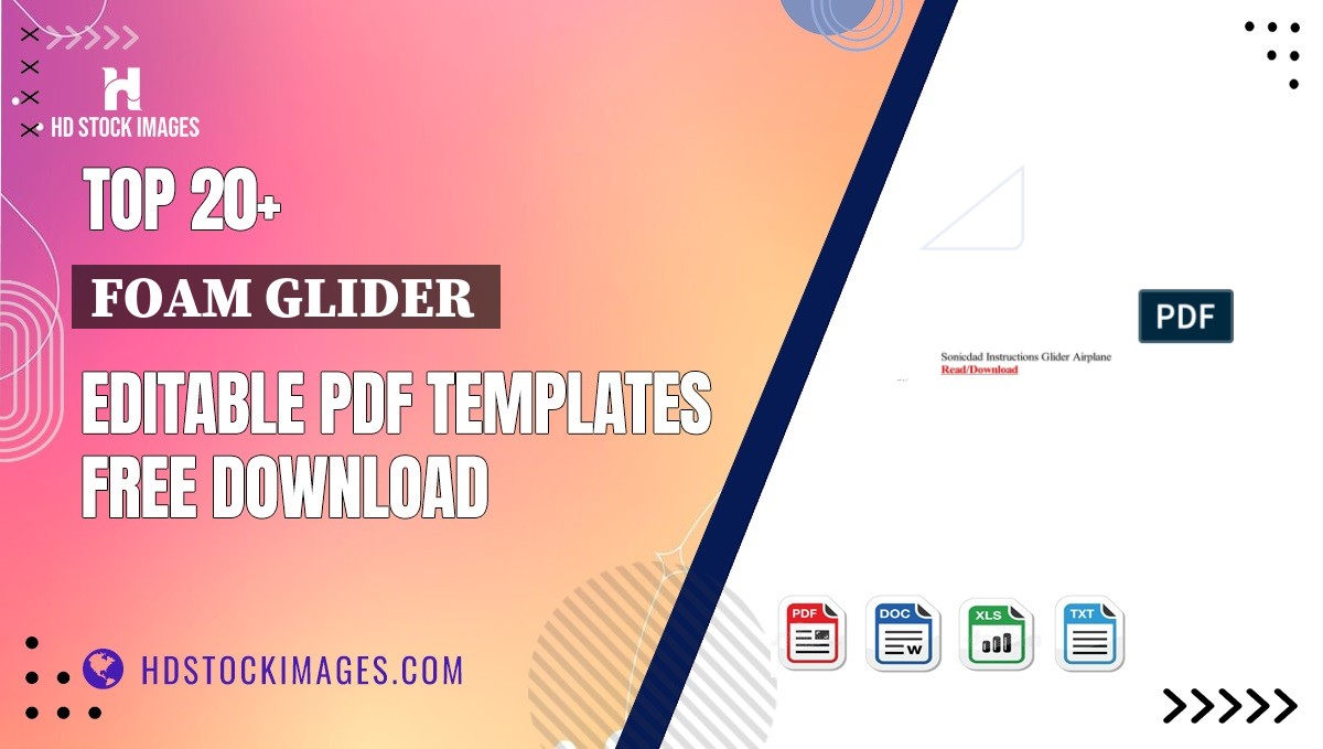 Top 20+ Foam Glider  Editable PDF Templates Free Download