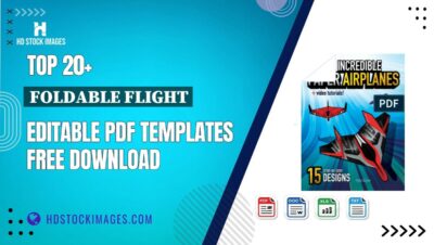 Top 20+ Foldable Flight Editable PDF Templates Free Download