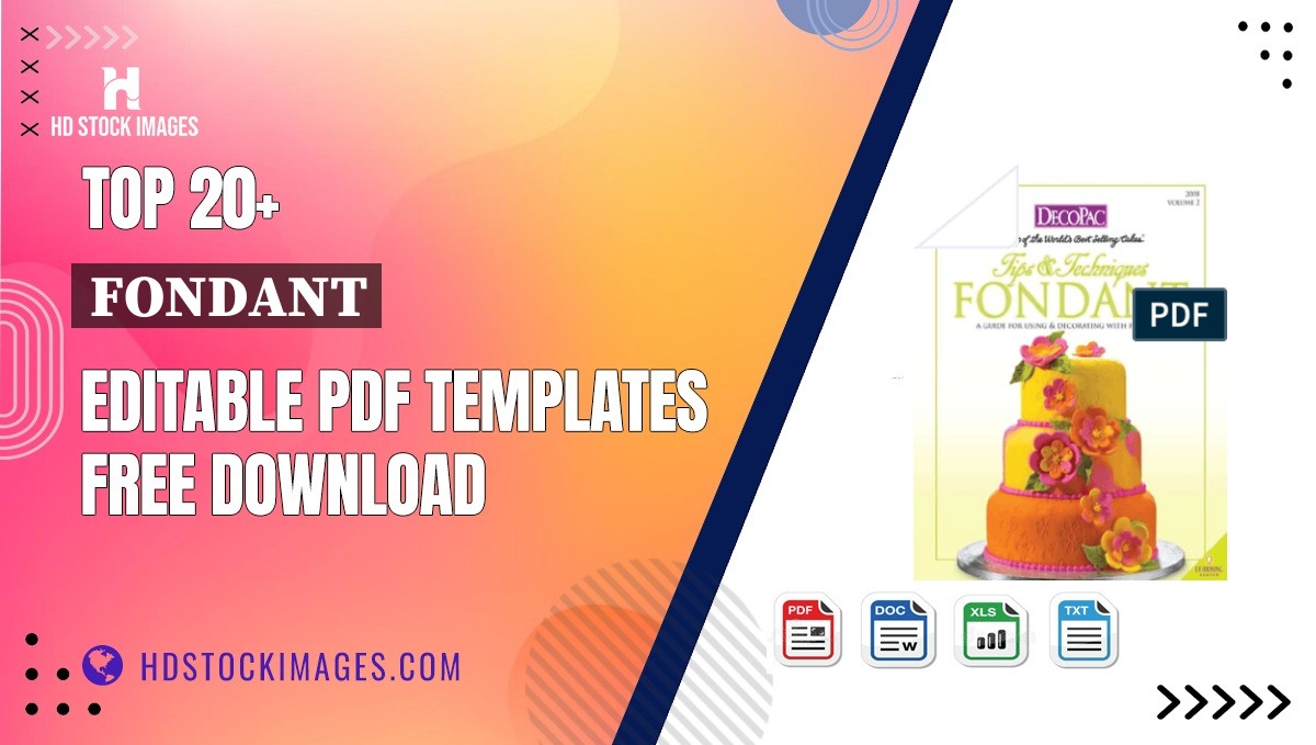 Top 20+ Fondant Editable PDF Templates Free Download