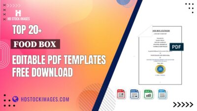 Top 20+ Food Box  Editable PDF Templates Free Download