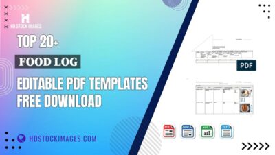 Top 20+ Food Log Editable PDF Templates Free Download