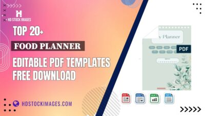 Top 20+ Food Planner  Editable PDF Templates Free Download