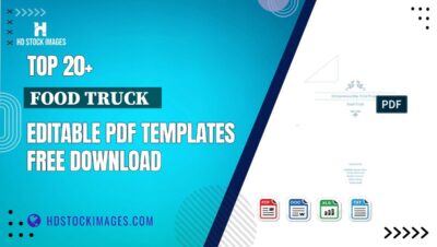 Top 20+ Food Truck   Editable PDF Templates Free Download