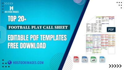 Top 20+ Football Play Call Sheet Editable PDF Templates Free Download