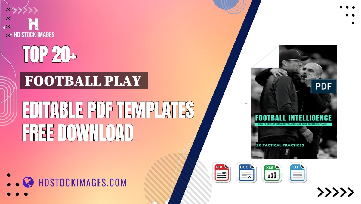 Top 20+ Football Play  Editable PDF Templates Free Download