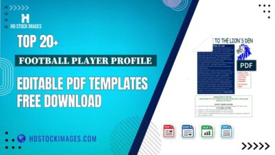 Top 20+ Football Player Profile  Editable PDF Templates Free Download