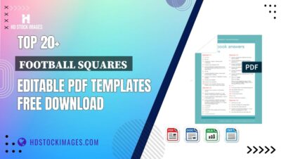 Top 20+ Football Squares  Editable PDF Templates Free Download