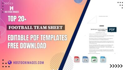 Top 20+ Football Team Sheet Editable PDF Templates Free Download